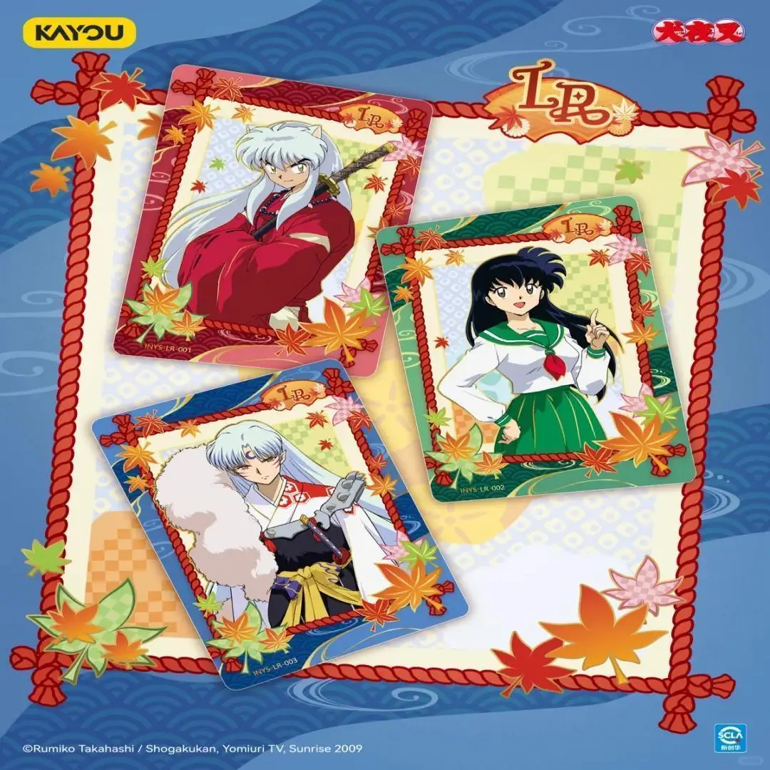 Kayou genuíno cartão inuyasha alma jade viagem jogo coleção cartão animação dos desenhos animados periféricos brinquedos das crianças presente