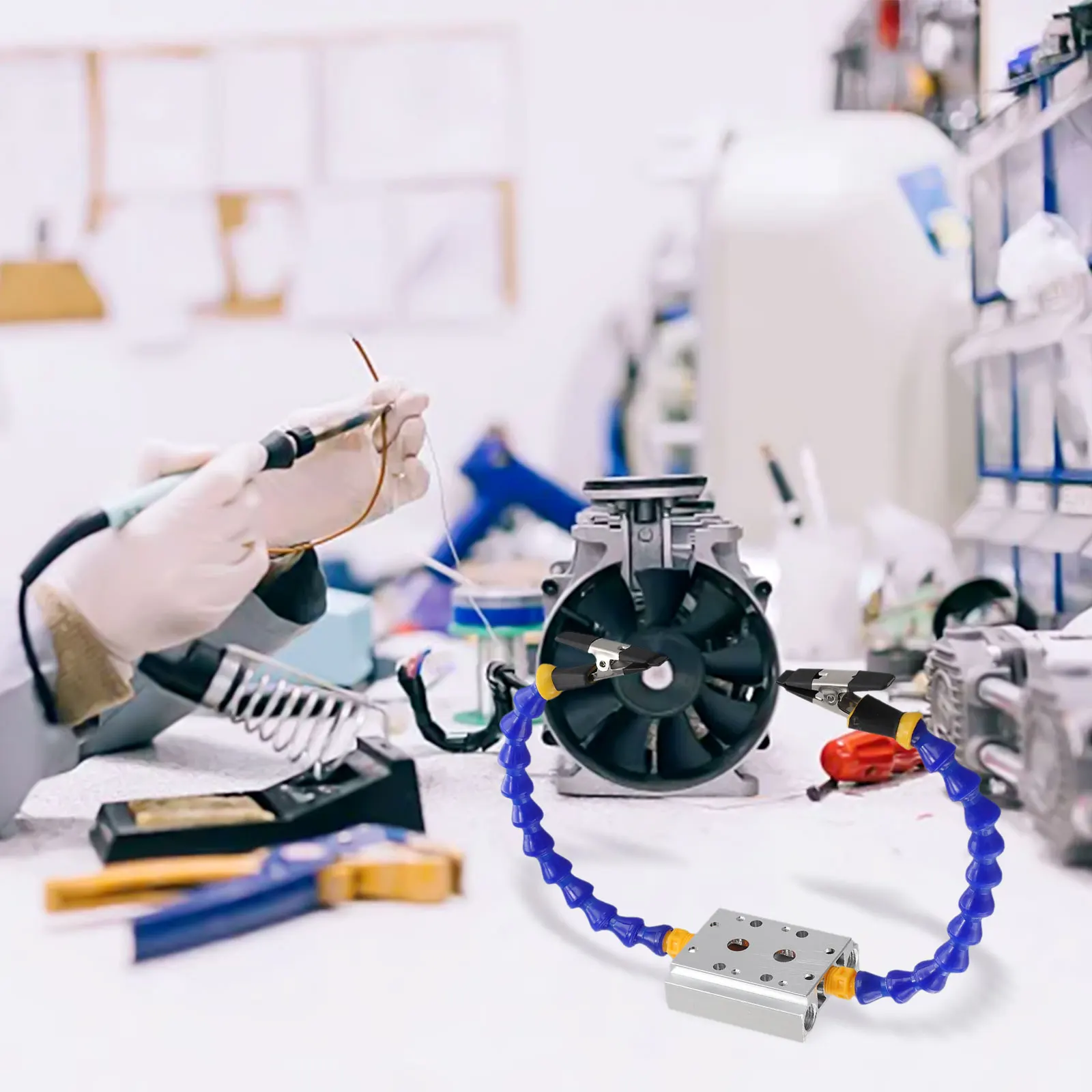 Lötreparaturwerkzeug, ca. 25 cm Armlänge, Lötstation, Werkzeug, effiziente Lötstation für den professionellen Einsatz