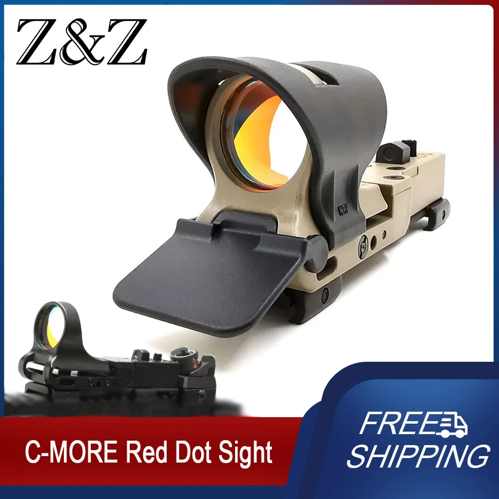 

Tactical C MORE Red Dot Sight Adjustable 4MOA IPSC Sight Reflex Optics Sight 20mm Hunting Weapon Accessories