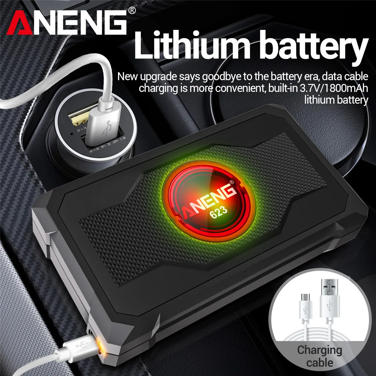 ANENG 623 Digital Multimeter 20000Counts True RMS, RPM Dwell Angle Pulse Width Tester, NCV Temp Backlight  Applicable for Car