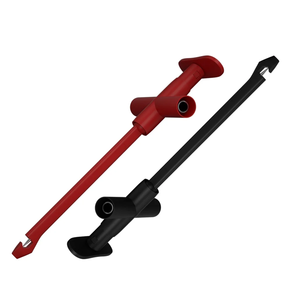 Test Hook Clip Insulated Non-destructive Puncture Probe Built-in Spring Compatible With 4mm Banana Connector