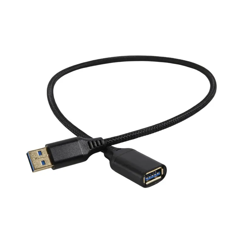 New--USB 3.0 Type A Male-To-Female Extension Cable, Durable Braided Material, High Data Transmission Cable