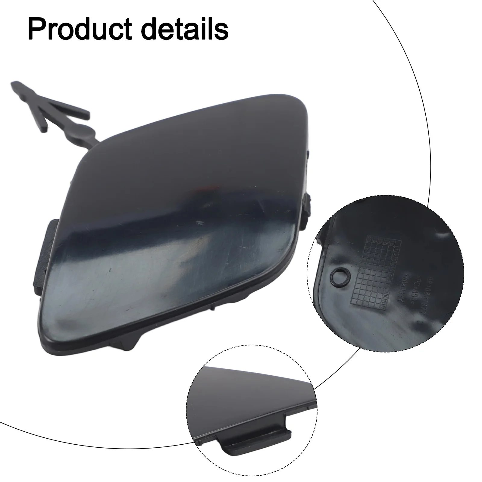 

Front Bumper Tow Hook Eye Cover Cap Part 1617956980 1617956982 Compatible with For 3008 2017 2021 Vehicle Front Section