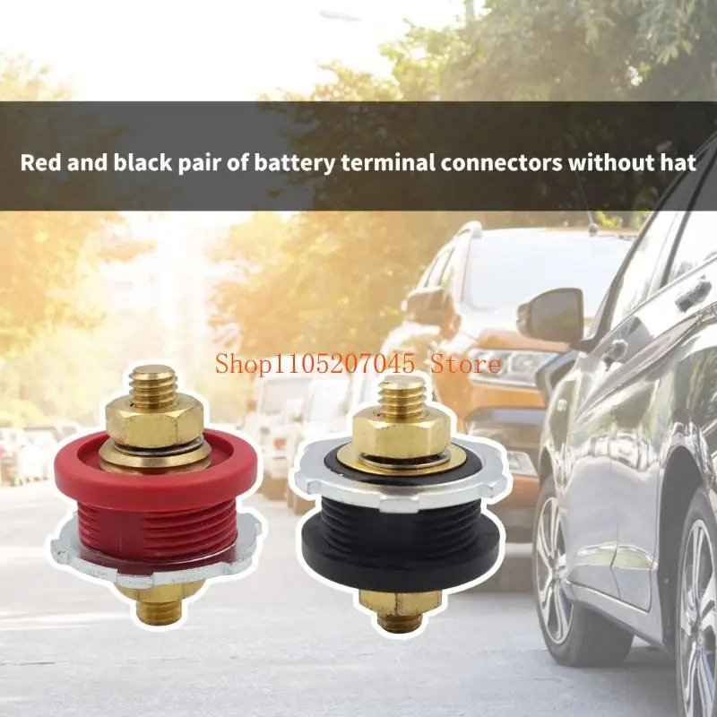 37cd Double Color Battery Connector Adapters 1 Pair Corrosion Resistant Quick Connection Design For Automotive Power Systems