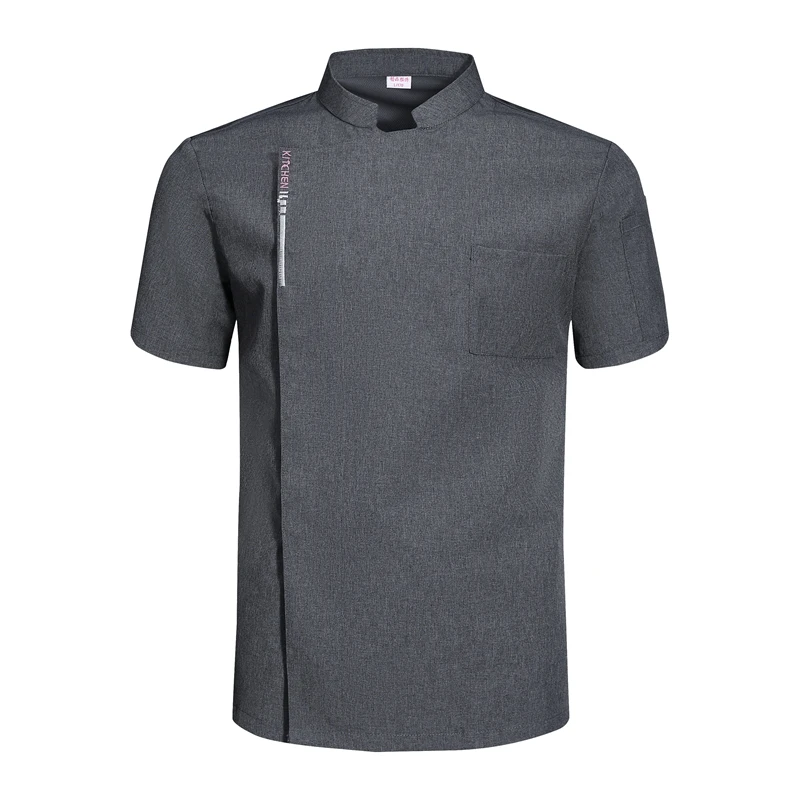 Summer Chef Uniform Restaurant kitchen Cooking Shirt Short sleeves Hotel Catering Waiter Costume Bakery Overalls