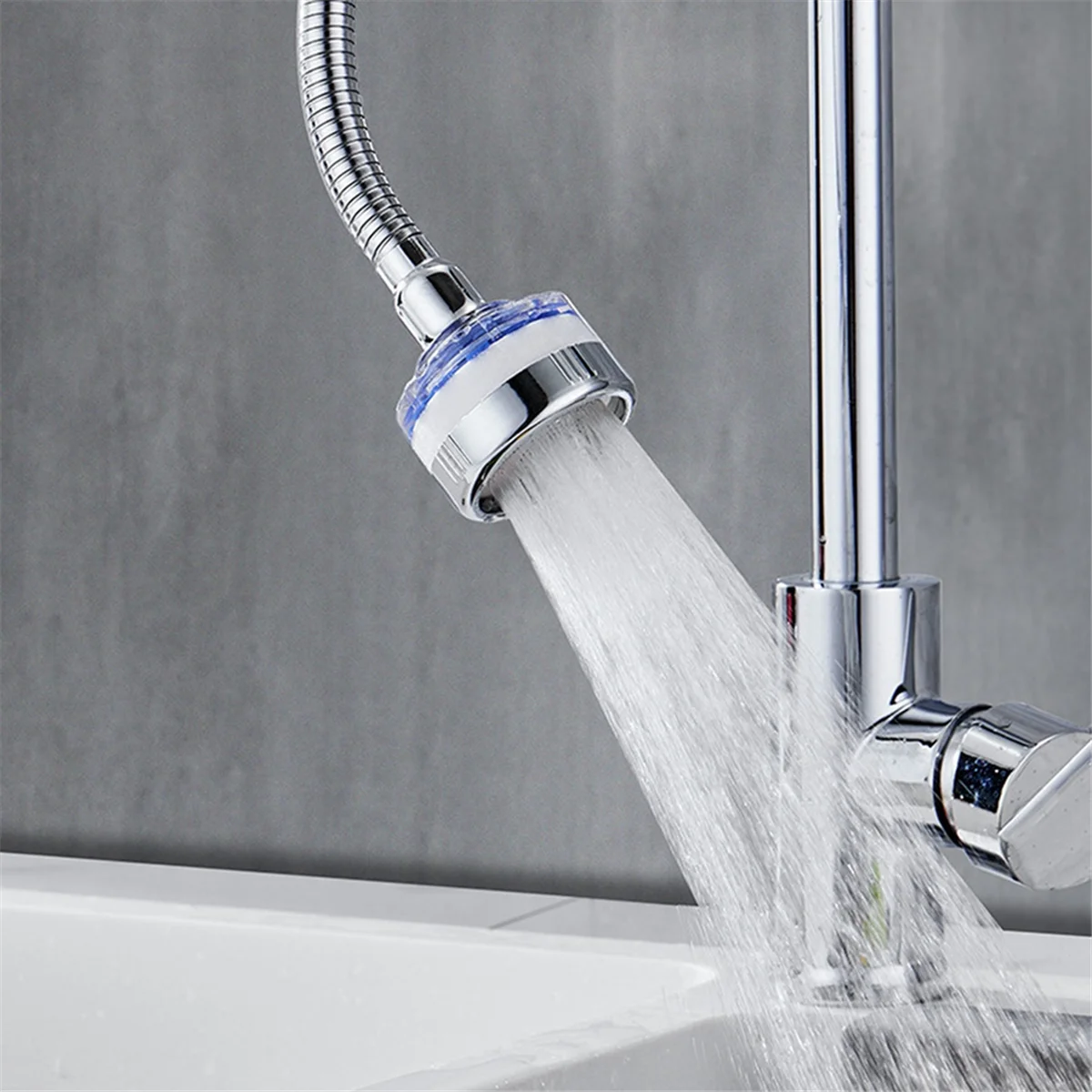 Faucet Mount Filters Sink Faucet Water Filter Splash Proof Universal Bath Faucet Connector for Home Bathroom Kitchen