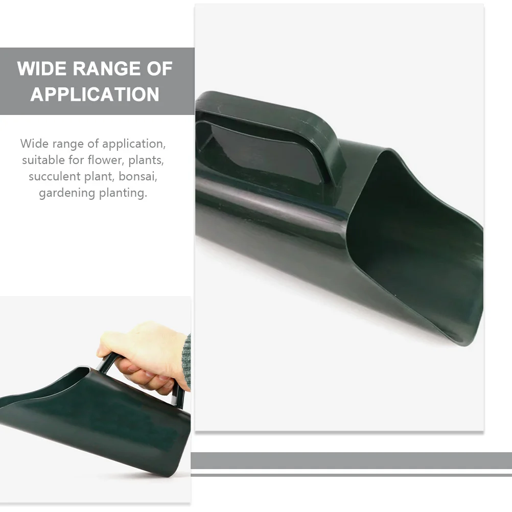 2 قطعة مجرفة اليد حديقة البلاستيك التربة مغرفة بونساي زهرة النباتات التربة مغرفة للنباتات العصارية البستنة حديقة مجرفة