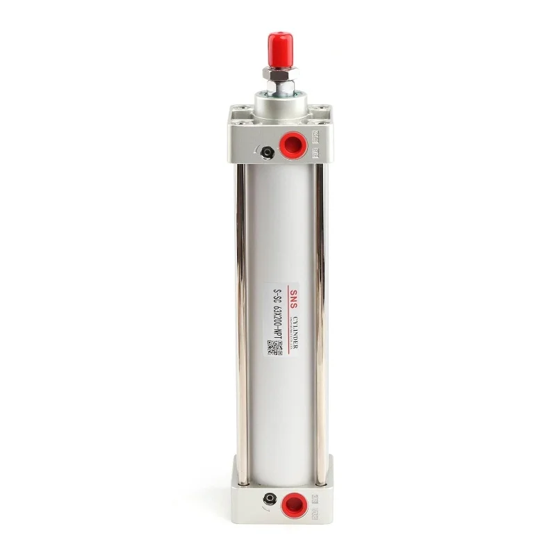 Pneumatic Standard Cylinder S - SC 63x 200 NPT 3/8, Inner Diameter: 2 1/2 Inch, Travel: 8 Inch, Double Action, Workshop Equipmen