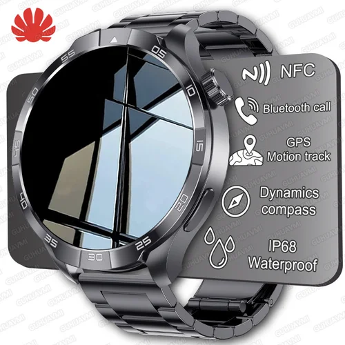 2025 nuevo GT5 Pro GPS deportes brújula SmartWatch hombres 1,85 ""AMOLED HD pantalla NFC IP68 impermeable Bluetooth llamada Smartbracelet mujer