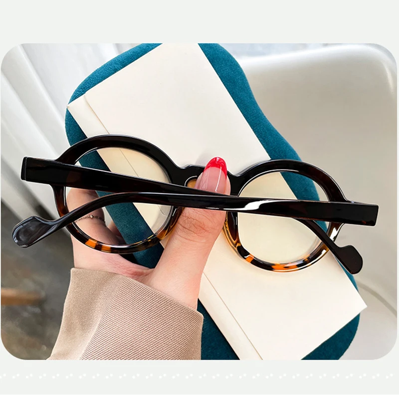 Men Anti Blue Light Reading Glasses Women Shopping Round Grade Prescription Progressive Computer Glasses TR-90