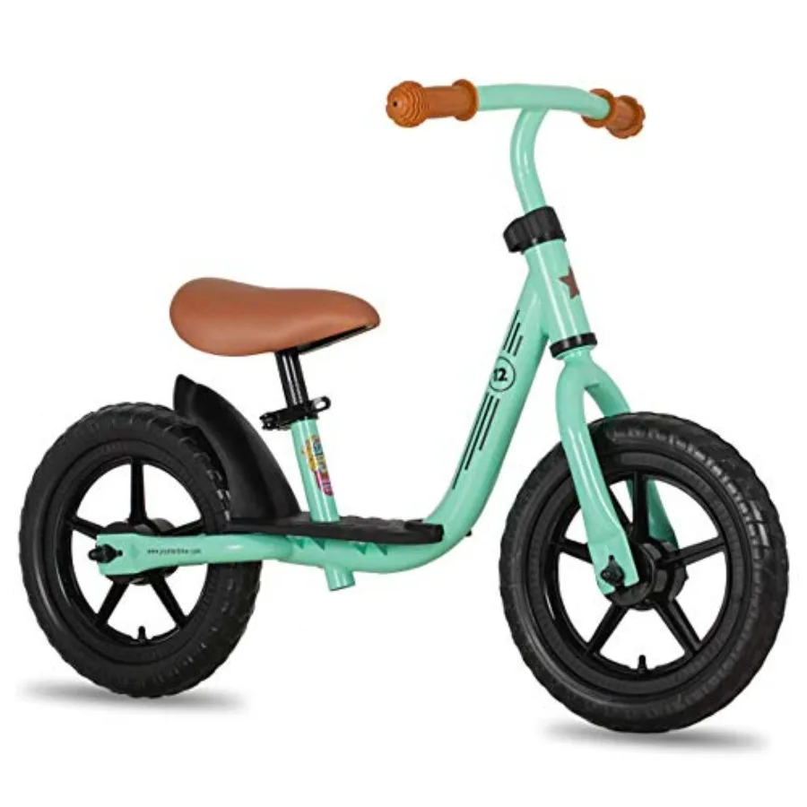

Toddler Balance Bike for Indoor Outdoor Use, Lightweight Aluminum Frame, Matte Blue Finish, Ergonomic Footrest 5-Level Adjustab