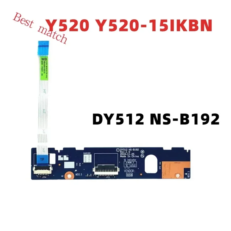 Original used for Lenovo y520 Y520-15IKBN touchpad mouse button board with cable dy512 NS-B192 100% tested fast ship