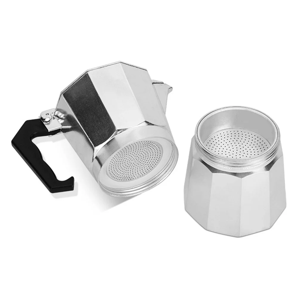 الألومنيوم موكا قمع تصفية استبدال لقهوة اسبريسو 1 2 3 6 9 12 كوب الألومنيوم موكا وعاء قمع استبدال جديد #4