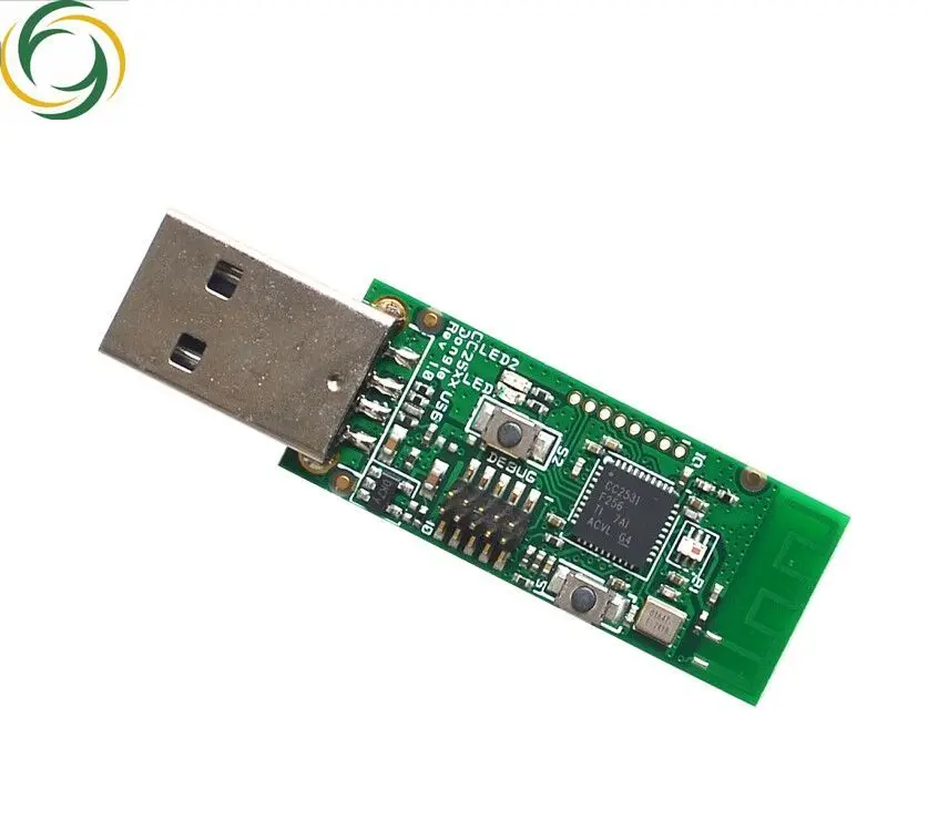 Bezprzewodowy moduł analizatora protokołu pakietowego Zigbee CC2531 Sniffer Bare Board Moduł modułu przechwytującego pakietów interfejsu USB Dongle
