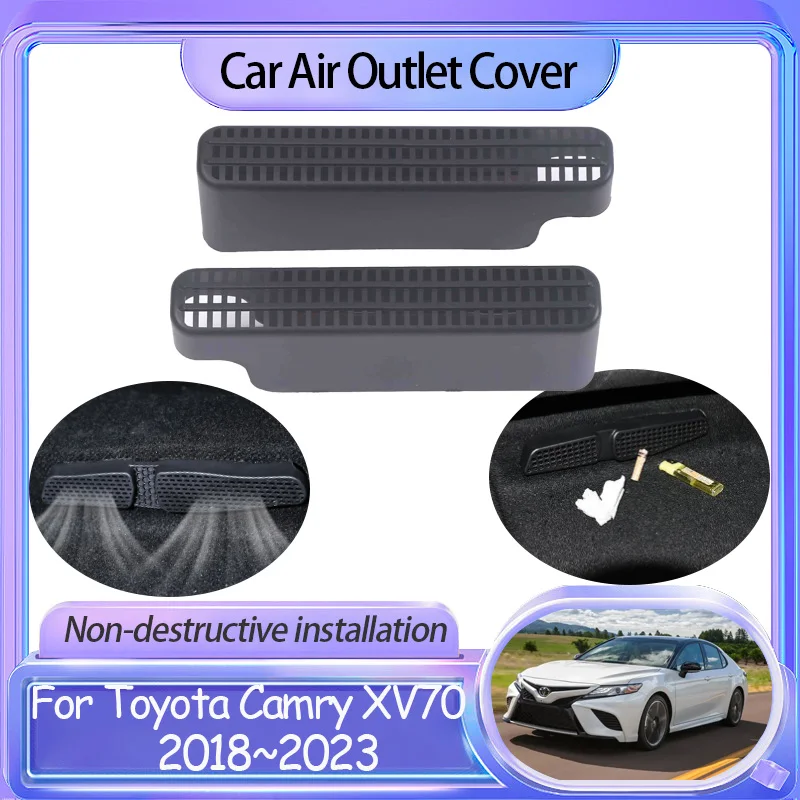 

for Toyota Camry XV70 2023 Daihatsu Altis 2018 2019 2020 2021 2022 Car Air Outlet Cover Under Seat Conditioner Vent Accessories
