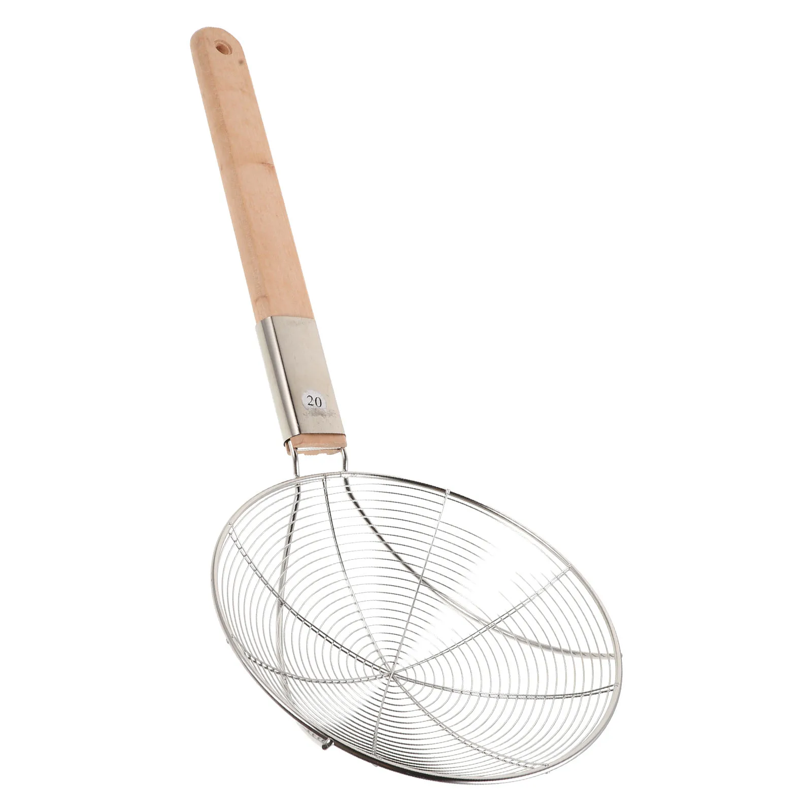

Stainless Steel Fry Strainer Spoon Deep Grease Skimmer Scoop Heat Resistant Handle Large Mesh Filter Spoon Oil Flour Sugar