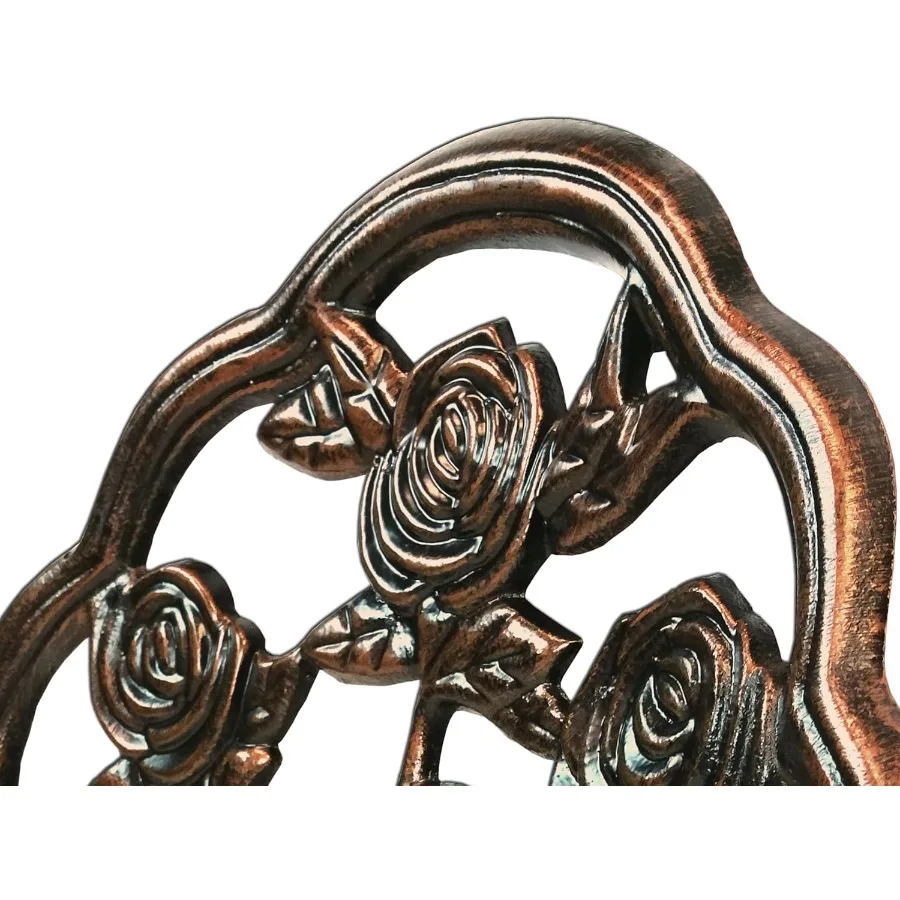 طقم بيسترو روز مكون من 3 قطع مع طاولة علوية من الألومنيوم المصبوب مقاس 23.5 بوصة