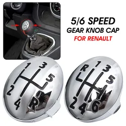 5/6 Speed Car Gear Knob Cap Cover Shift Lever Head Cover For Renault Clio Twingo Scenic Megane II 1996-2011 Gear Shift Knob