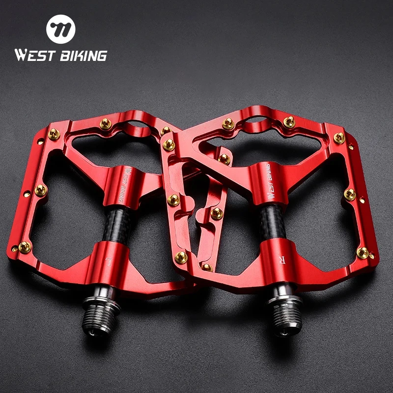 

WEST BIKING MTB Cycling Pedals Sealed Bearing Ultralight Aluminum Alloy Footboard Anti-Slip Bicycle Platform Pedals Bike Parts