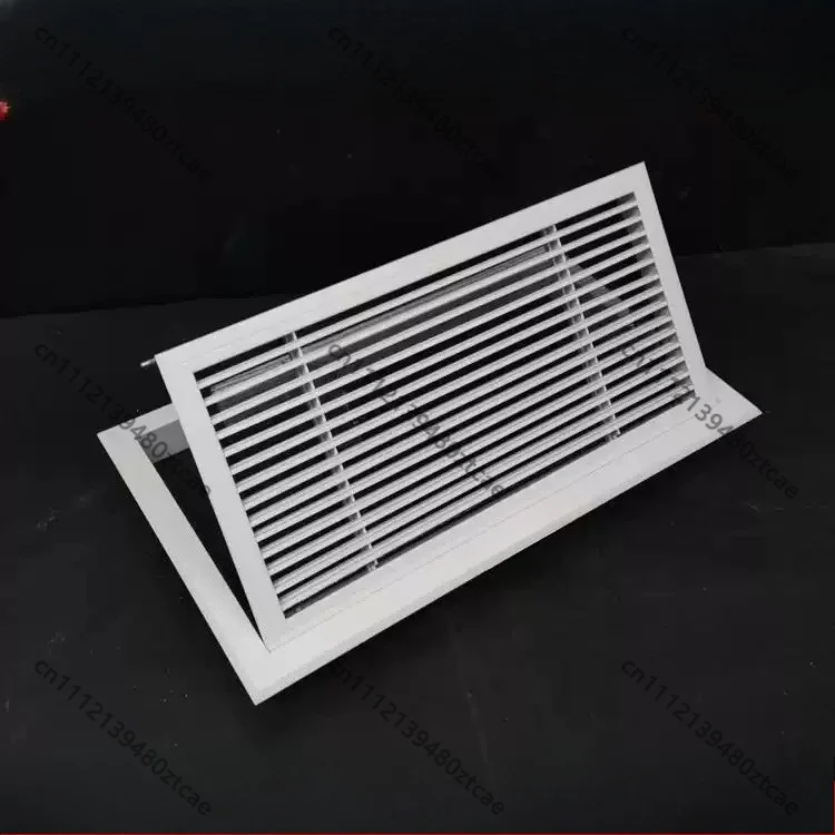 Custom Plastic Steel Hinged 0 Degree Louver Vent Indoor HVAC Air Inlet Outlet Fresh Air System Accessory