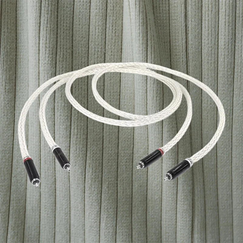 

Premium Campbell 8AG Monocrystalline Silver RCA Interconnect with WBT Connectors for Hi-Fi Amplifier Systems