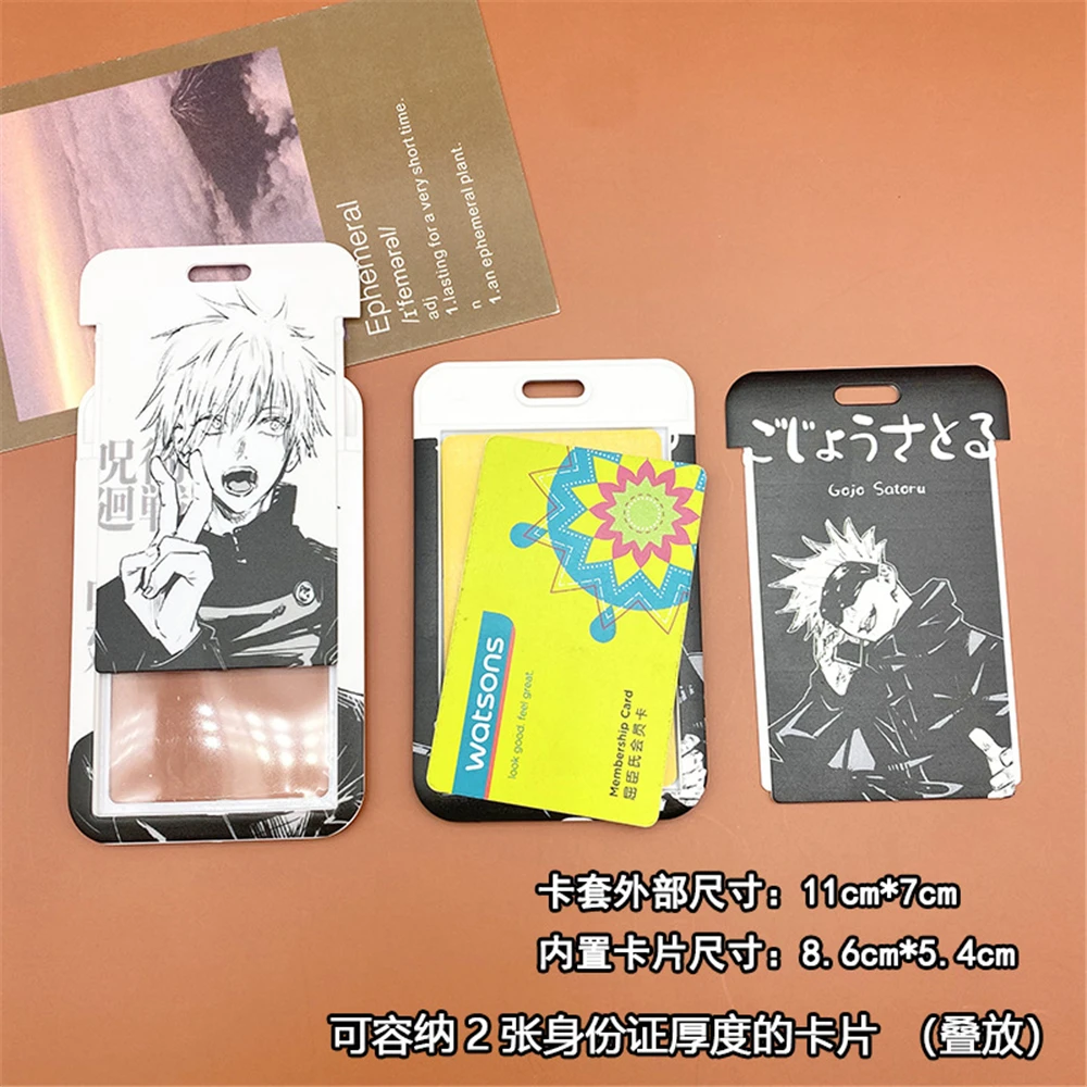 Jujutsu Kaisen Cartoon Card Holder Yuji Satoru Gojo Cartoon Character Campus Card Protector Student Anime Peripheral Gift