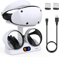2023 New For PS5 VR2 Charging Base With Display Light Handle Charging Base With Collapsible Glasses Holder PS5 VR2 Bracket Tray