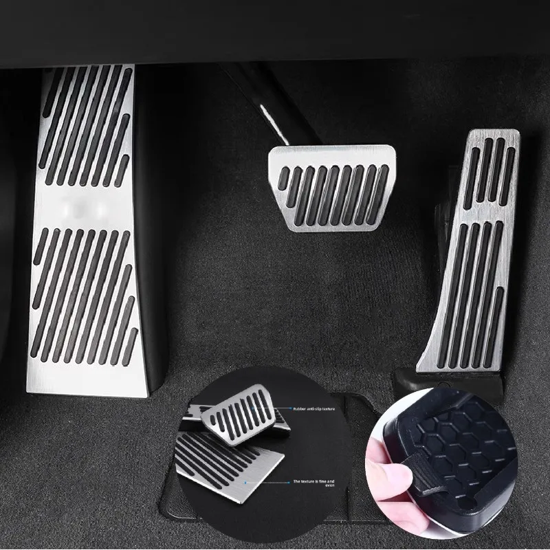 For BMW 7 Series F01 F02 F03 F04 2008-2015 Car Accelerator Pedals Brake Pedal Snap-fit Install Rest Foot Pedal Cover Accessories