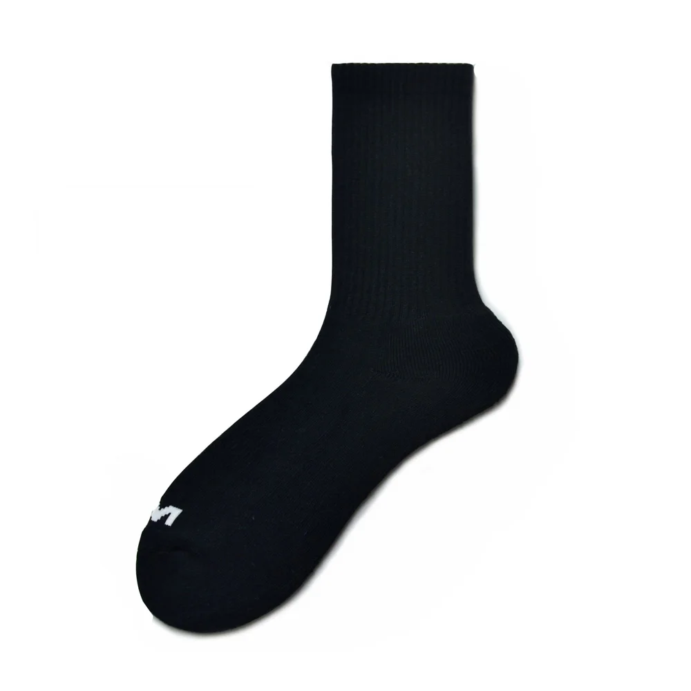 

Sports Fitness Socks Medium High Wool Bottom Thickened Trend Letters Casual Business Solid Color