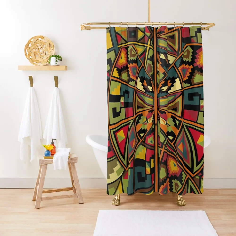 

African Repeat Tapestry. Shower Curtain Shower Set For Bathrooms Accessories For Shower And Services Curtain