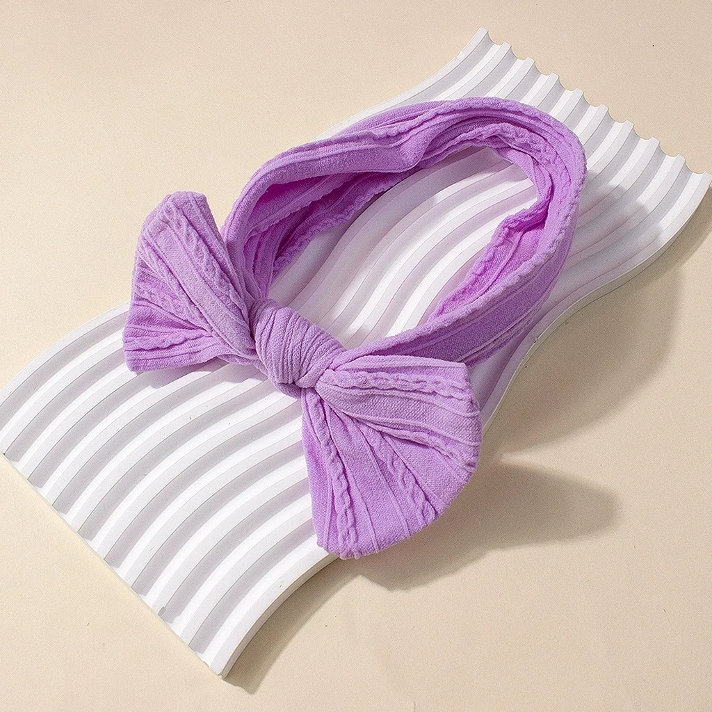 6 قطعة/المجموعة قوس قزح الألوان النايلون عقال طفل الفتيات إكسسوارات الشعر الوليد Bowknot رباطات الأطفال الرضع الملونة أغطية الرأس