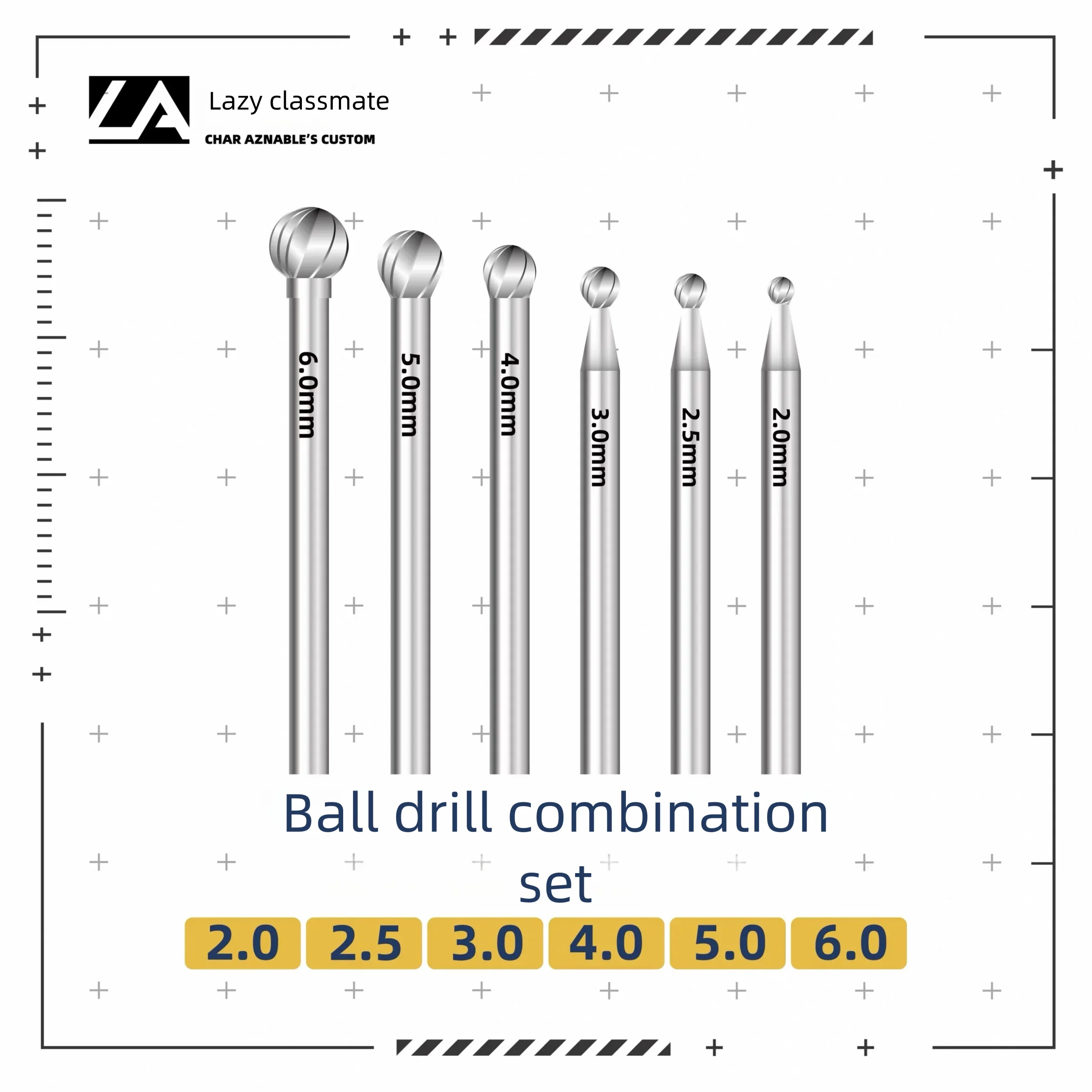 100SHIKI Ball Drill CombinationDiscount Pack Model Carving Chisel Precision Scribe Line Scoring For Hobby Model Making Tools