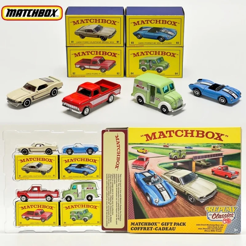 

Matchbox 80th Anniversary Edition Porsche Ford Milk Delivery Car Collection Alloy Car Model With Open Door Jhb37 Gift Toys