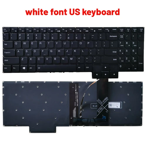 Imagen 2 del producto Teclado de ordenador portátil con retroiluminación, accesorio para Lenovo Legion 5-15ACH6H 5-15ACH6H 5-16ACH-06 15ACH-06 15ITH6 15ITH6H, ruso/EE. UU./REINO UNIDO/español/francés