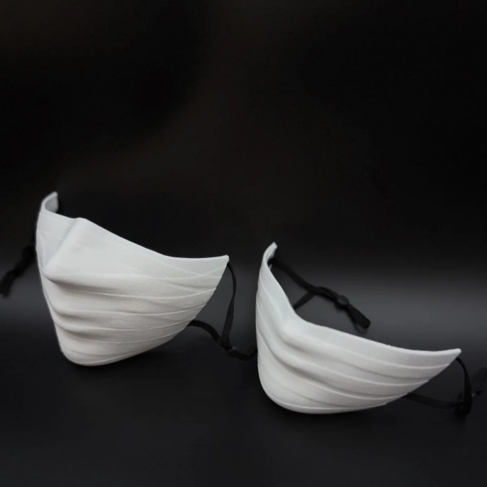 Anime Iguro Obanai Cosplay White Mask Adjustable Half-face Masks Adult Unisex Costume Accessory Party Prop