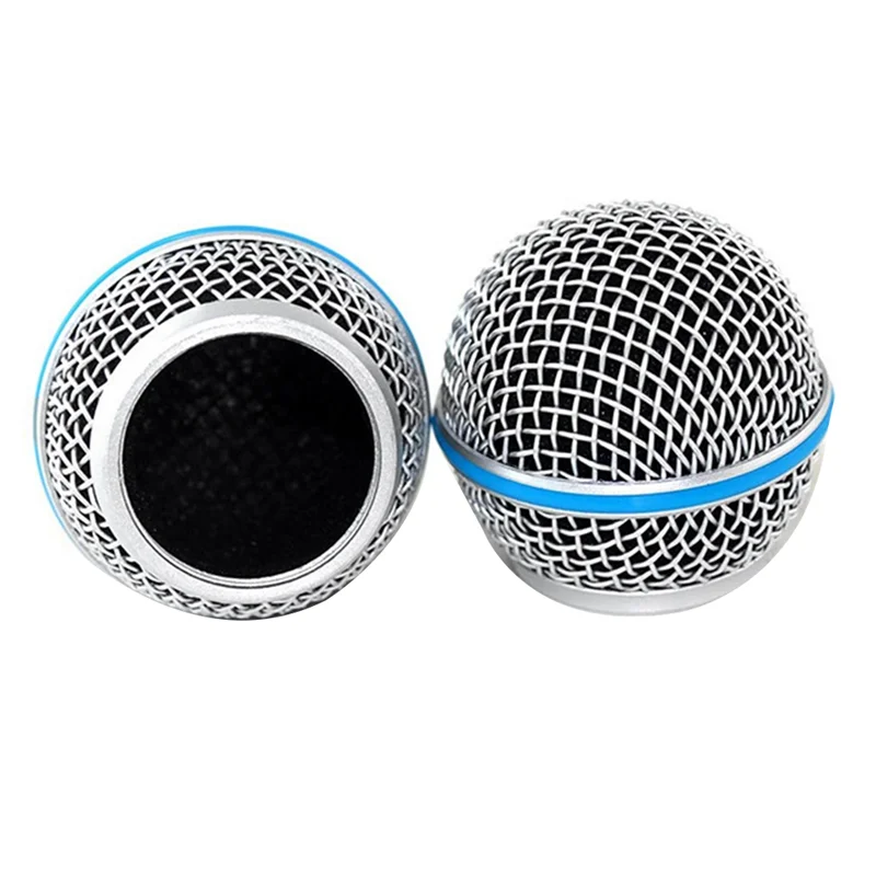 استبدال رأس شواء ميكروفون شبكة الصلب الأزرق ، رأس استبدال الشبكة ، ملحقات أجزاء ديي ل Beta58A