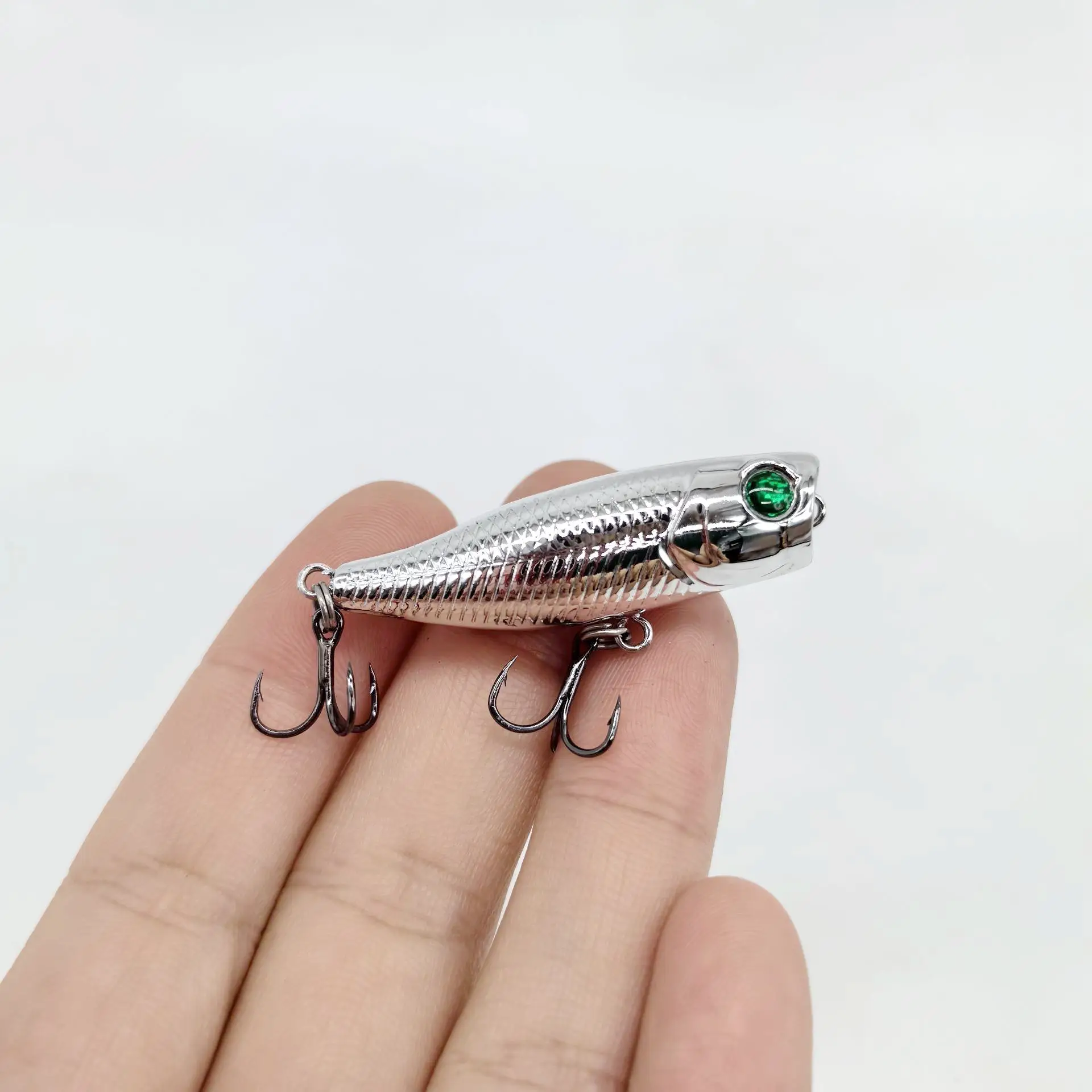 DUODUOYU 1PCS mini Popper Hard Bait Fishing Lure 3.5g/45mm Crankbait Wobbler Tackle Isca Poper Floating Top Water pike Lures