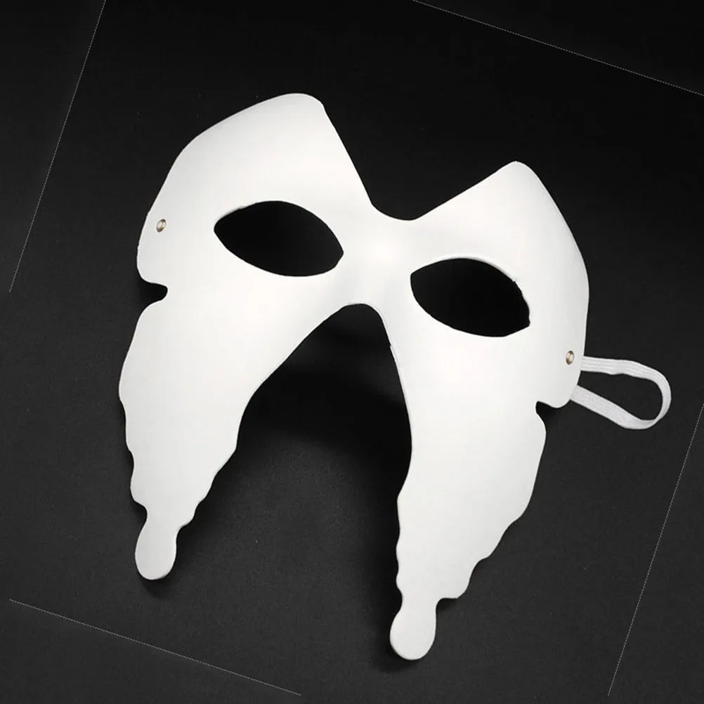 

8 Pcs Blank Mask Halloween Masquerade Paper Pulp White Masks DIY Unpainted Men and Women