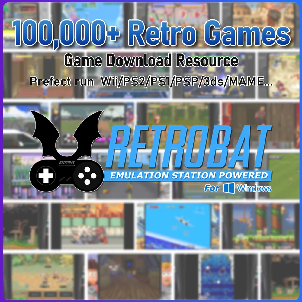 Game Download Resources with Retrobat System Emulators for N64/PS1/PS2/PSP/DC/Sega Saturn/3do