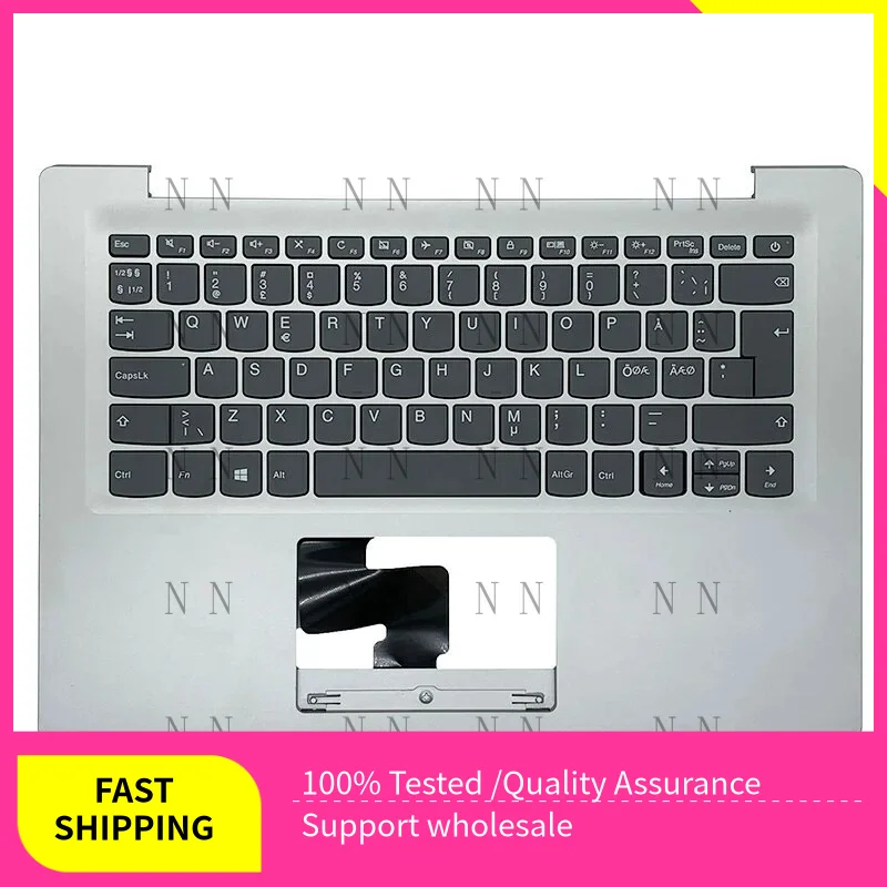 

YUZG новый для Lenovo Ideapad 120S-14 120S-14IAP S130-14IGM упор для рук с клавиатурой серебристый