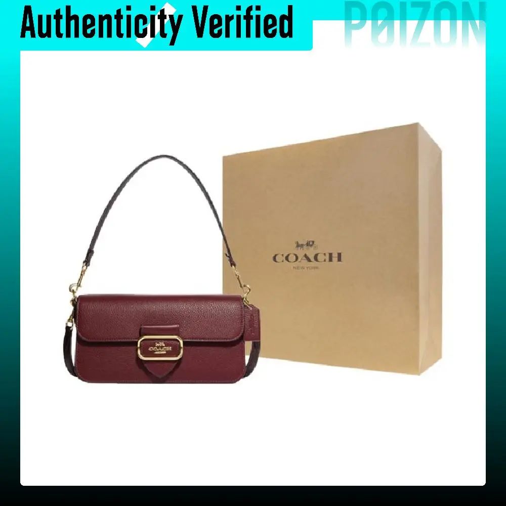 COACH Cow Leather Handbag, Crossbody Bag, Shoulder Bag Regular Women's Cherry Red CE561-IMOCQ