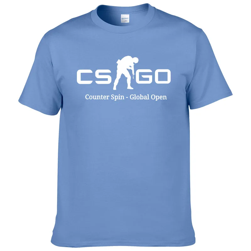 

CS GO Counter Strike Elite T-shirt Men's Summer Round Neck Versatile Casual T-shirt Counter Strike Elite Global Attack Top F53