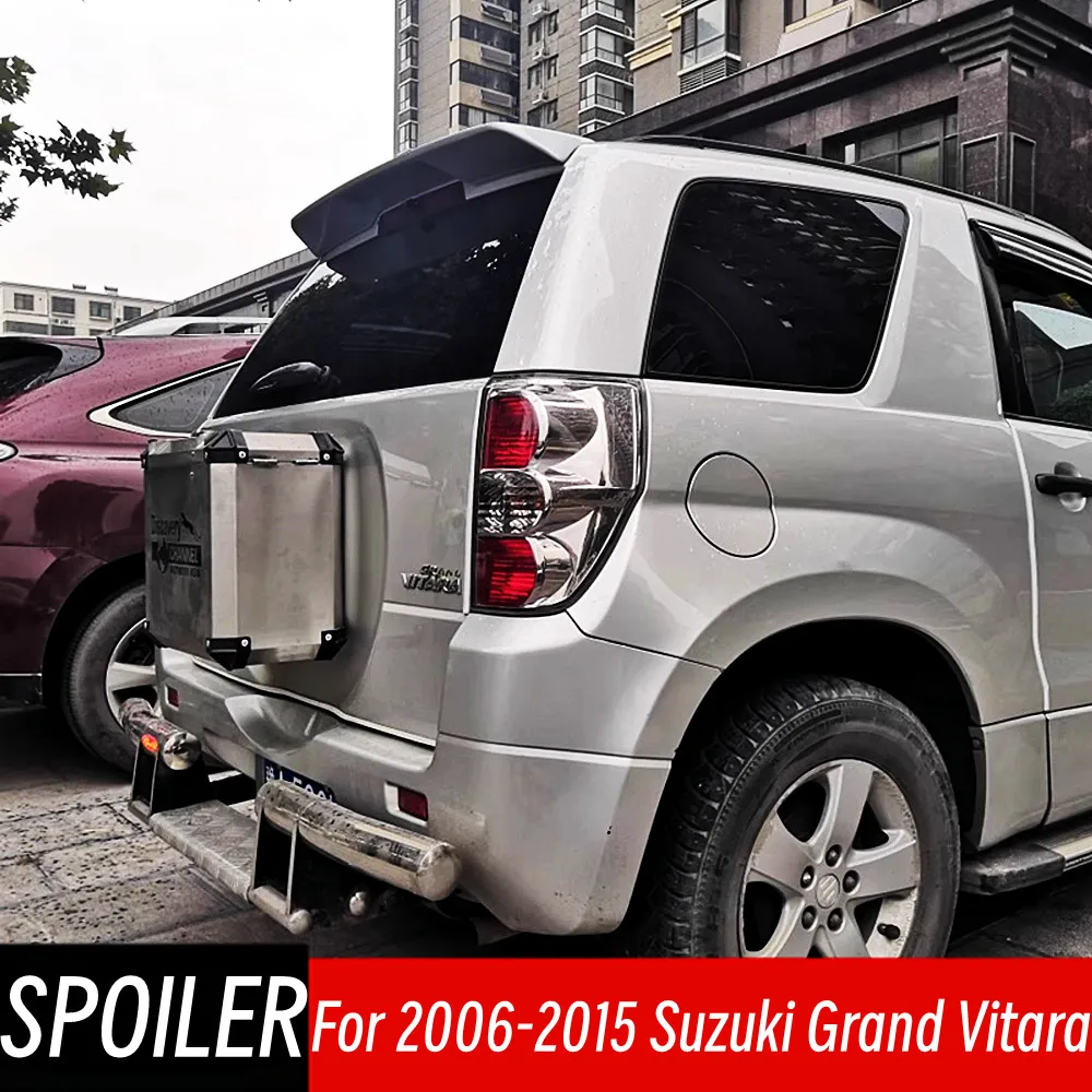

For Suzuki Grand Vitara 2006-2015 Rear Roof Trunk Lid Lip Spoiler Wings Car Sport Styling ABS Plastic Exterior Tuning Accessorie