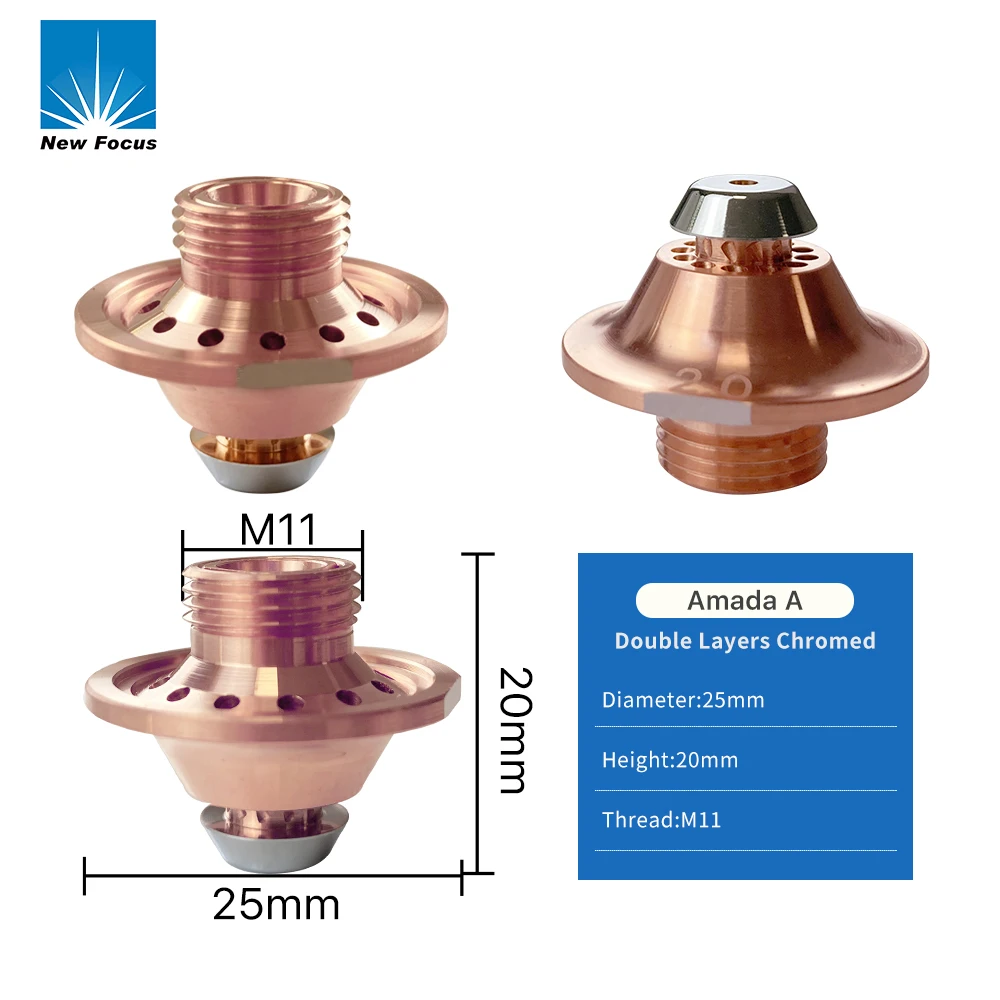 New Focus BD028 OEM Cutting Nozzles Amada For Fiber La ser Cutter