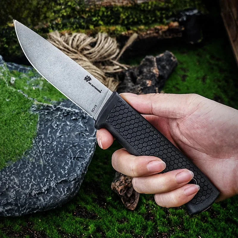 2024 new 5CR15 Steel Outdoor Knife Portable EDC Camping Pocket Knife with Scabbard Multi-purpose Hunting Knife