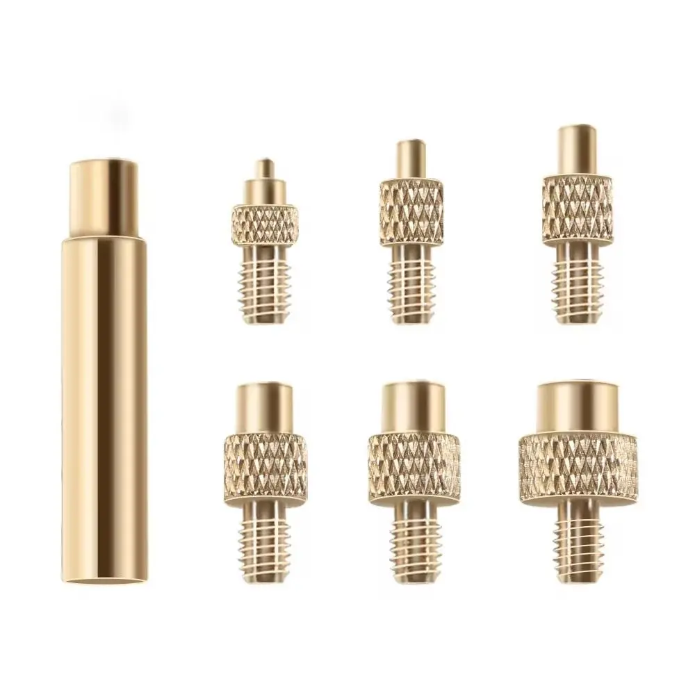 

M2-M8 Heat Insert Nut Iron Tip Internal Thread Head Fast Heat Conduction Brass Thread Embedded Kit Durable Metal