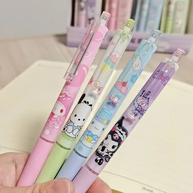 1Set Kawaii Sanrio Pencil Set Mechanical Pencil Cartoon Automatic Pencils with HB Refill School Supplies for Student Stationery