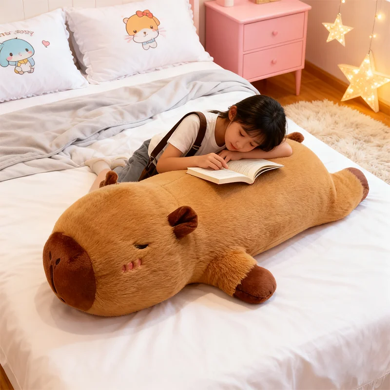 

Большой размер Капибара, плюшевая кукла, плюшевая игрушка Капибара, длинный стиль, диванная подушка, подушка для сна, подушка для объятий, детский подарок на день рождения