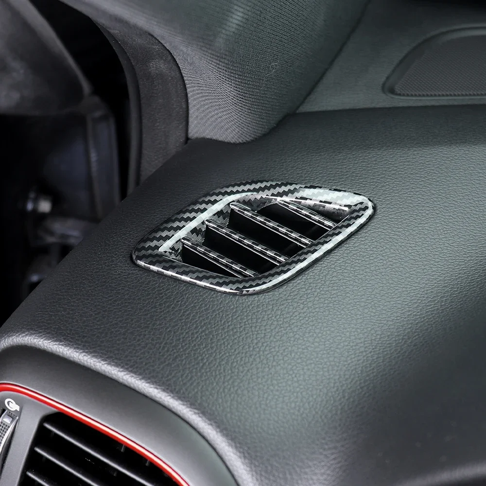 For Hyundai I30/I30 N 2017-2025 Car Tuning Carbon Fiber Front Upper Air Outlet Vent Cover Trim Accessories LHD 2