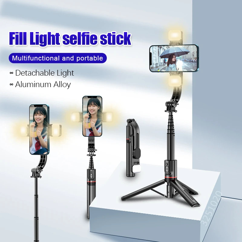 FGCLSY 2022 New Bluetooth Wireless Selfie Tripod with Dual Fill Light Mini Portable Camera Remote Control Shutter Live Broadcast